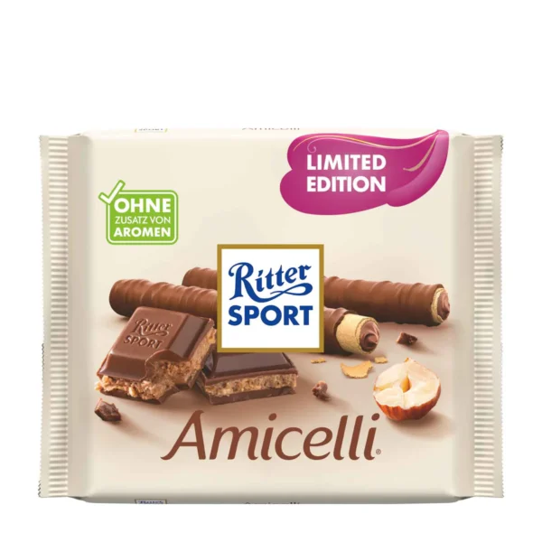 Ritter Sport Amicelli milk chocolate bar 100 g