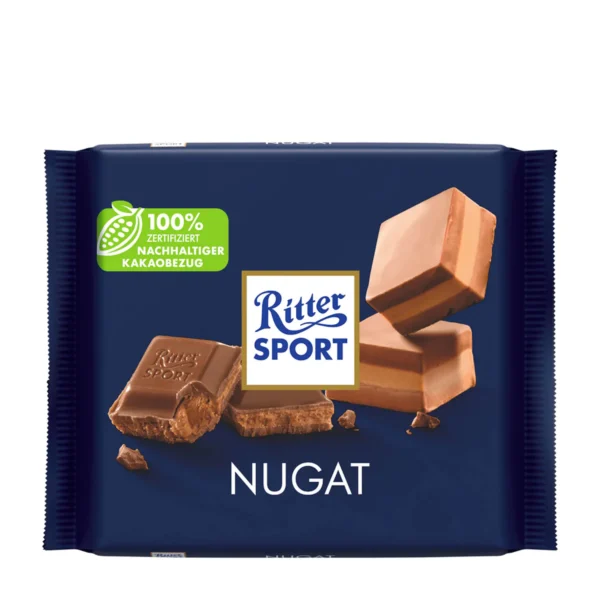 Ritter Sport Nougat milk chocolate bar 100 g