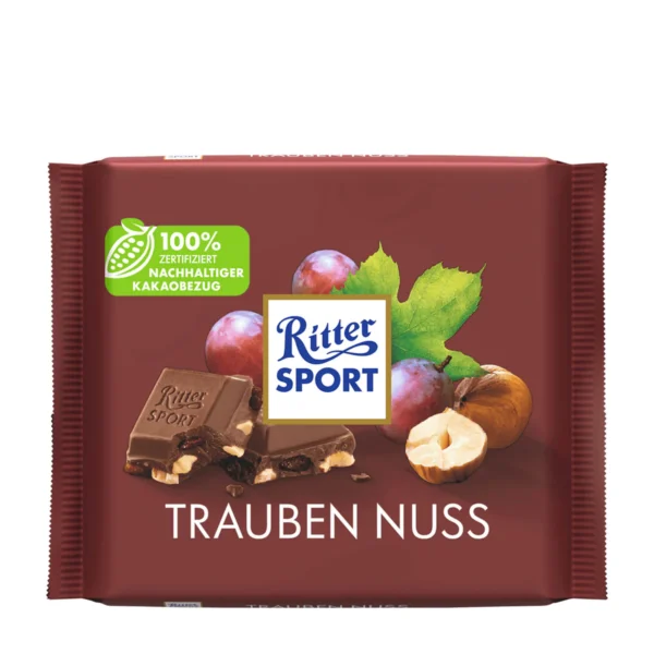 Ritter Sport Raisin Hazelnut milk chocolate bar 100 g
