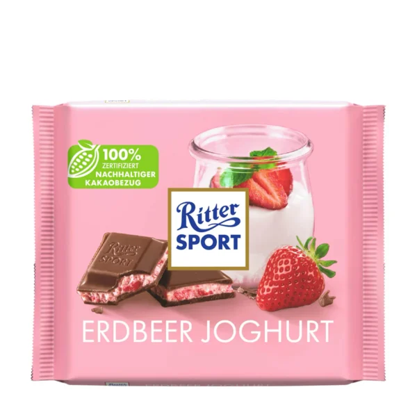 Ritter Sport Strawberry Yogurt milk chocolate bar 100 g